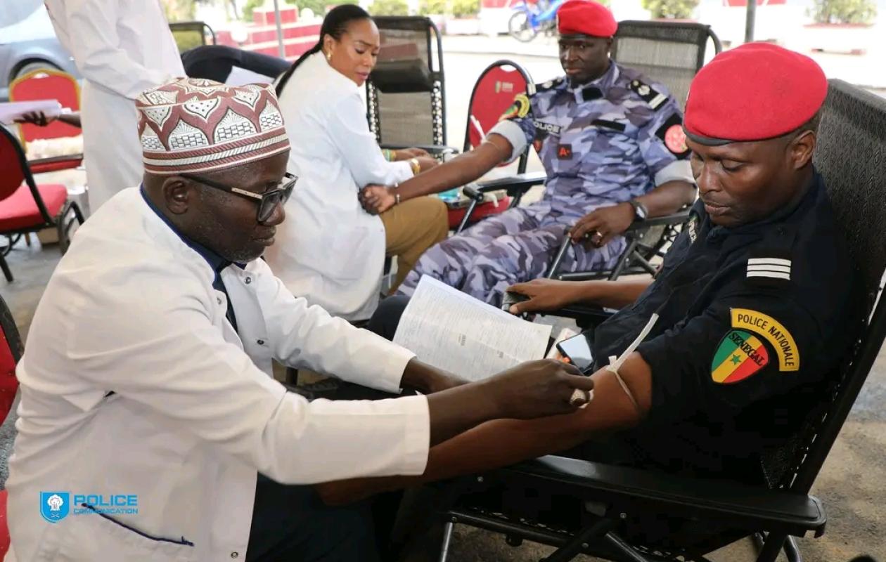 Don de sang à Dakar banlieue : La police nationale pose un acte fort de solidarité