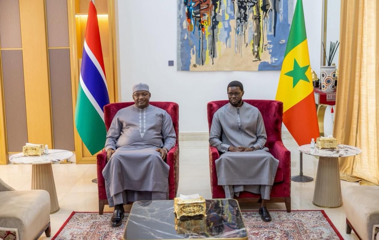 Conseil présidentiel sénégalo-gambien : Diomaye Faye et Adama Barrow saluent le chemin déjà parcouru et tracent les priorités à venir
