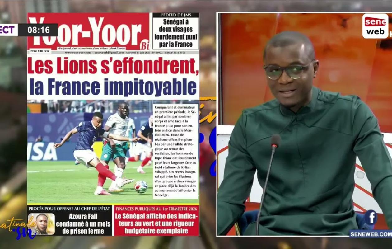 Revue des titres de ce mercredi 17 juin 2026 avec Babacar Kébé