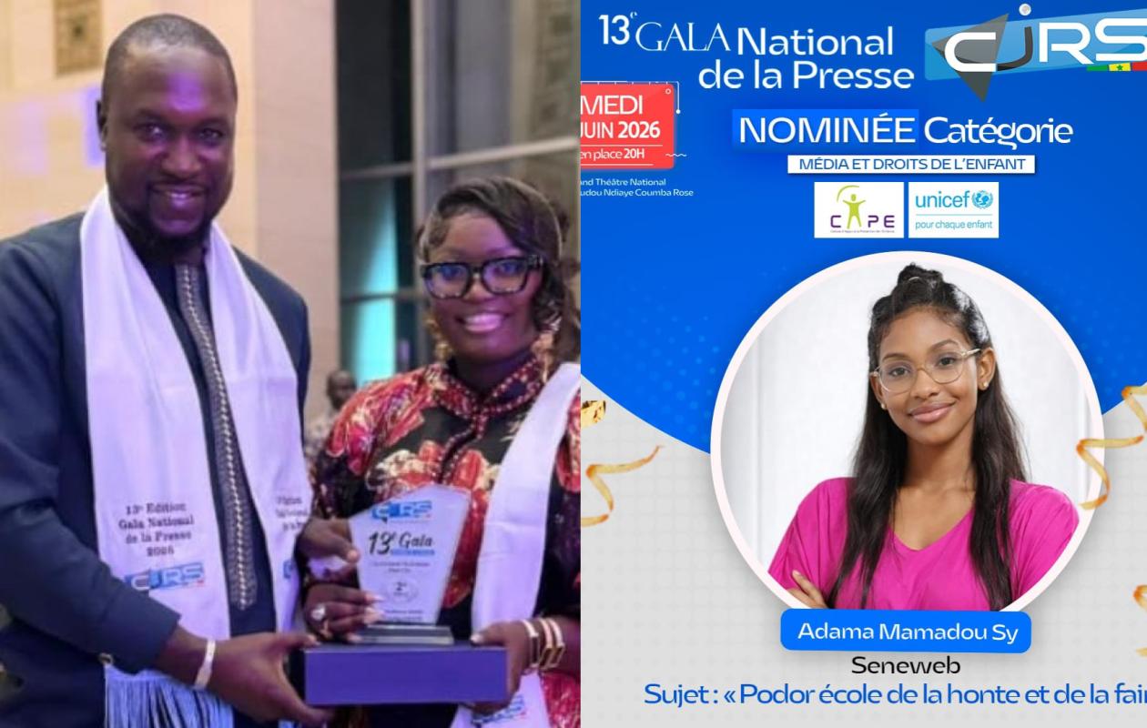 Gala national de la presse : Seneweb doublement distingué