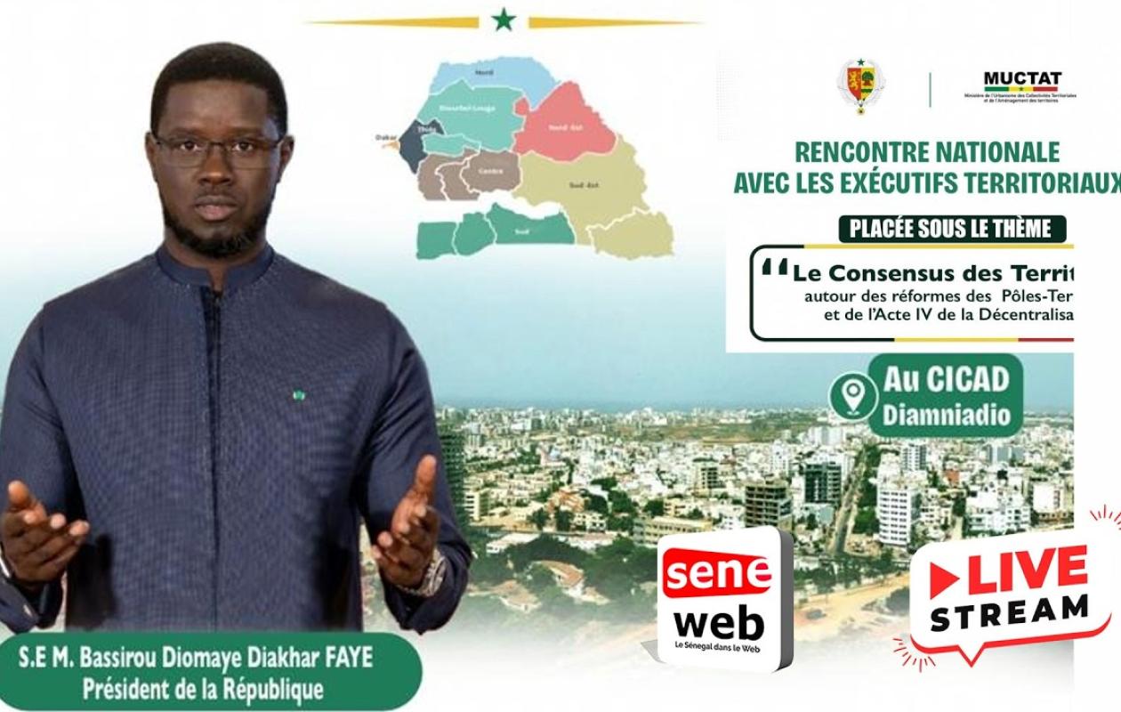 Direct CICAD : Le PR Diomaye préside la rencontre nationale avec les exécutifs territoriaux