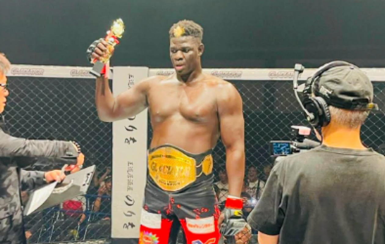 MMA : Le Sénégalais Alboury décroche la ceinture des poids lourds de Gladiator au Japon
