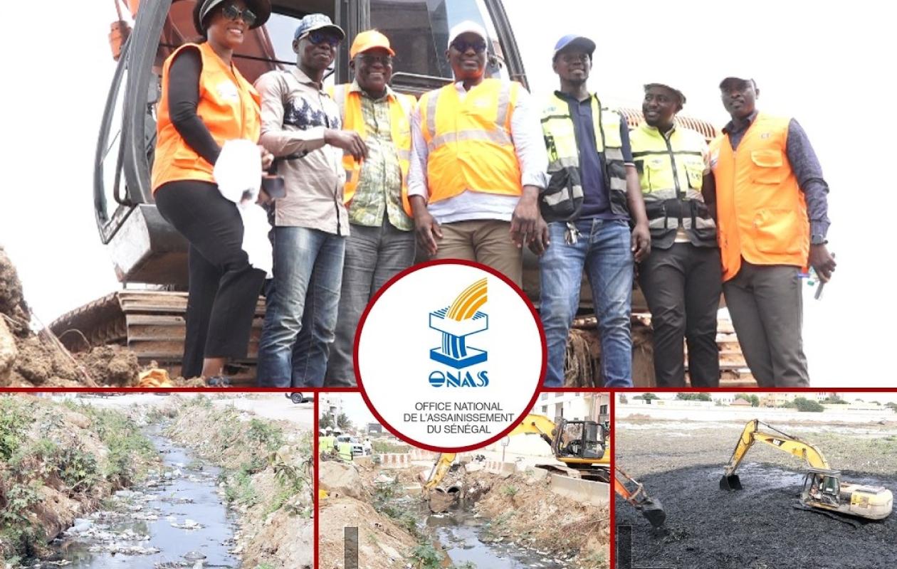 Prévention des inondations : L'ONAS affiche 50 % d'avancement dans le curage des canaux à Dakar