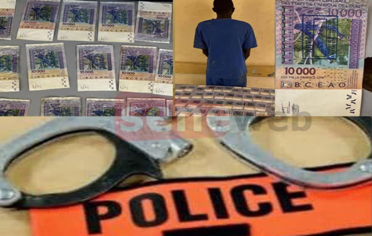Yeumbeul : un jeune homme arrêté pour détention et utilisation de faux billets de banque
