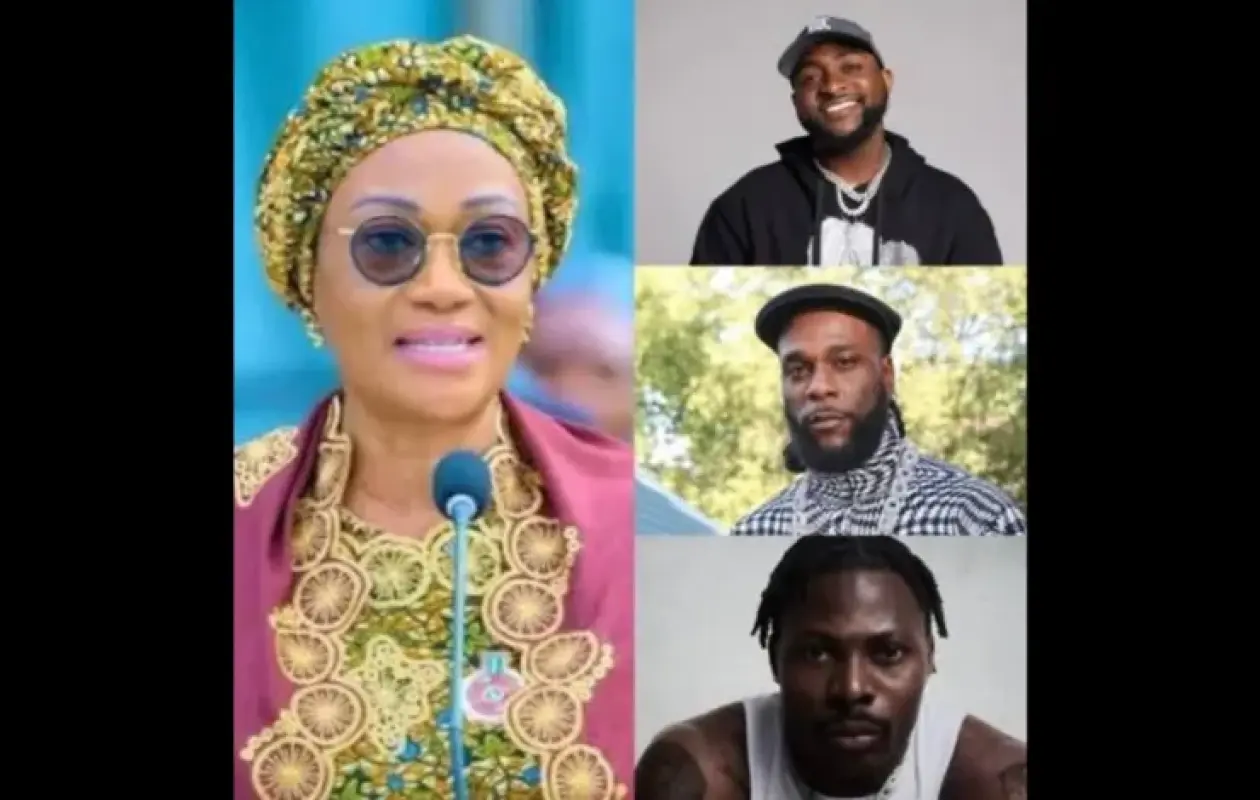 Nigeria : la Première Dame exhorte Burna Boy, Davido et Asake à aider les Nigérians pauvres