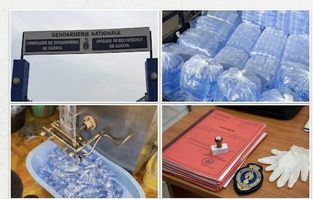 Fabrication illégale d'eau en sachets : la BR de Saraya arrête 7 ...