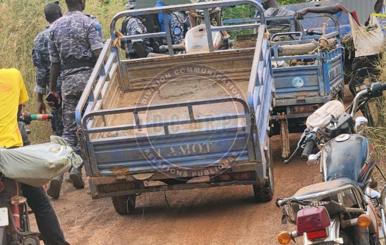 Saraya : la gendarmerie détruit 48 machines d’orpaillage clandestin à Bantako