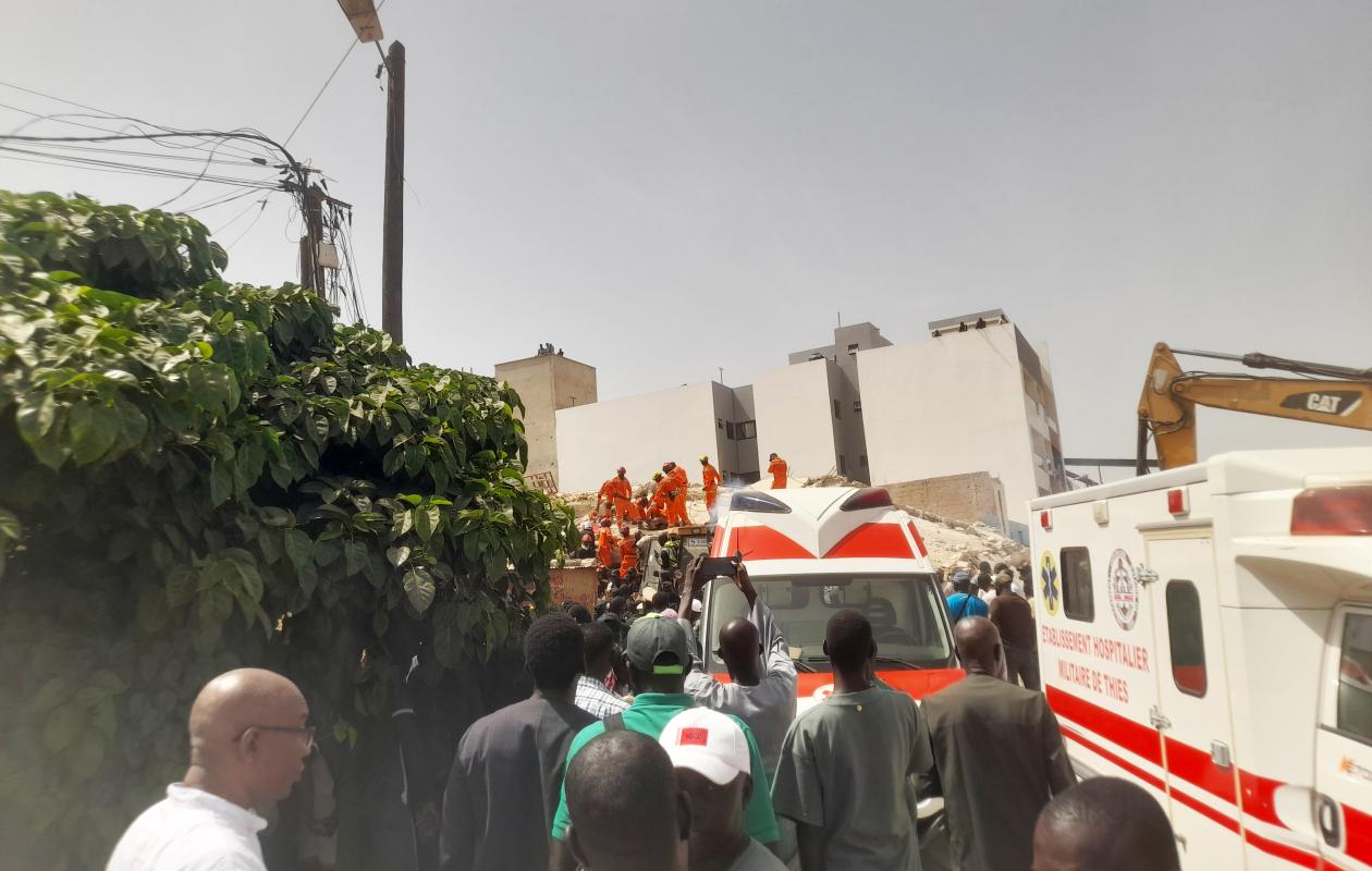 Thiès : un mort et deux survivants après l’effondrement d’un immeuble R+5